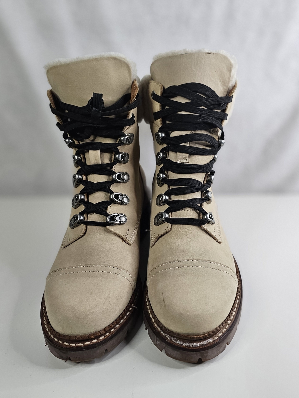 Frye Samantha Women Hiker Tan Suede Leather Boot